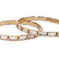 Priyaasi Women Elegant Stone Studded Gold-Polished Set of 2 Bangles - Swadesiicart
