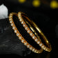 Priyaasi Women Gold-Polished Pearls Studded Set of 2 Bangles - Noz2Toz