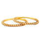 Priyaasi Women Gold-Polished Pearls Studded Set of 2 Bangles - Swadesiicart