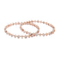 Priyaasi Women Contemporary American Diamond Rose Gold Bangles Set of 2 - Swadesiicart