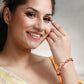 Priyaasi Women Elegant American Diamond Rose Gold Bangles Set of 2 - Swadesiicart