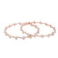 Priyaasi Women Elegant American Diamond Rose Gold Bangles Set of 2 - Swadesiicart