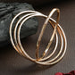 Priyaasi Women Classic Rose Gold-Polished Bangle Set of 4 - Noz2Toz
