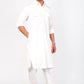 Bluesaanchi Men's Pathani White Color Kurta With Trouser Pant | Swadesiicart