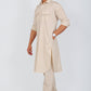 Bluesaanchi Men's Pathani Cream Color Kurta With Trouser Pant | Swadesiicart