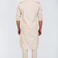 Bluesaanchi Men's Pathani Cream Color Kurta With Trouser Pant | Swadesiicart