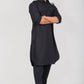 Bluesaanchi Men's Pathani Black Color Kurta With Trouser Pant | Swadesiicart