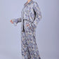 Bluebird Women's Printed Co-ord Set Grey - Swadesiicart