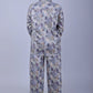 Bluebird Women's Printed Co-ord Set Grey - Swadesiicart