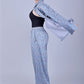 Bluebird Women's Printed Co-ord Set Rock Blue - Swadesiicart
