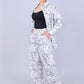 Bluebird Women's Printed Co-ord Set White Leaf - Swadesiicart