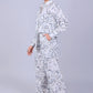Bluebird Women's Printed Co-ord Set White Leaf - Swadesiicart