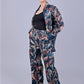 Bluebird Women's Printed Co-ord Set Dark Blue - Swadesiicart