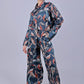 Bluebird Women's Printed Co-ord Set Dark Blue - Swadesiicart