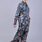 Bluebird Women's Printed Co-ord Set Dark Blue - Swadesiicart