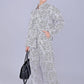 Bluebird Women's Printed Co-ord Set Black and White - Swadesiicart