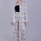 Bluebird Women's Printed Co-ord Set Grey - Swadesiicart
