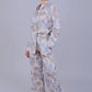 Bluebird Women's Printed Co-ord Set Grey - Swadesiicart