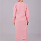 Bluesaanchi Women's Baby Pink Kurti With Trouser Pajama Set | Swadesiicart
