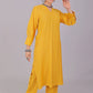 Bluesaanchi Women's Yellow Kurti With Trouser Pajama Set | Swadesiicart