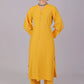 Bluesaanchi Women's Yellow Kurti With Trouser Pajama Set | Swadesiicart