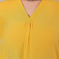 Bluesaanchi Women's Yellow Kurti With Trouser Pajama Set | Swadesiicart