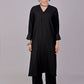 Bluesaanchi Women's Black Kurti With Trouser Pajama Set | Swadesiicart