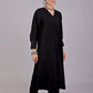 Bluesaanchi Women's Black Kurti With Trouser Pajama Set | Swadesiicart