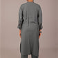 Bluesaanchi Women's Grey Kurti With Trouser Pajama Set | Swadesiicart