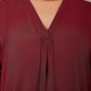 Bluesaanchi Women's Maroon Kurti With Trouser Pajama Set | Swadesiicart