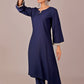 Bluesaanchi Women's Royal Blue Kurti With Trouser Pajama Set | Swadesiicart