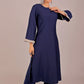 Bluesaanchi Women's Royal Blue Kurti With Trouser Pajama Set | Swadesiicart