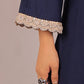 Bluesaanchi Women's Royal Blue Kurti With Trouser Pajama Set | Swadesiicart