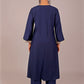 Bluesaanchi Women's Royal Blue Kurti With Trouser Pajama Set | Swadesiicart