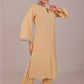 Bluesaanchi Women's Beige Kurti Pajama Set | Swadesiicart