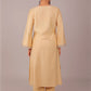 Bluesaanchi Women's Beige Kurti Pajama Set | Swadesiicart