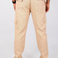 Bluebird Men's Slim Fit Cotton Cargo Pant Beige | Swadesiicart