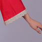 Bluesaanchi Women's Hot Pink Kurti Pajama Set | Swadesiicart