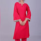 Bluesaanchi Women's Hot Pink Kurti Pajama Set | Swadesiicart