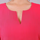 Bluesaanchi Women's Hot Pink Kurti Pajama Set | Swadesiicart