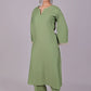 Bluesaanchi Women's Light Green Kurti Pajama Set | Swadesiicart