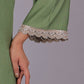 Bluesaanchi Women's Light Green Kurti Pajama Set | Swadesiicart