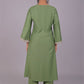 Bluesaanchi Women's Light Green Kurti Pajama Set | Swadesiicart