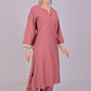 Bluesaanchi Women's Mauve Kurti Pajama Set | Swadesiicart