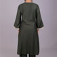 Bluesaanchi Women's Dark Green Kurti Pajama Set | Swadesiicart