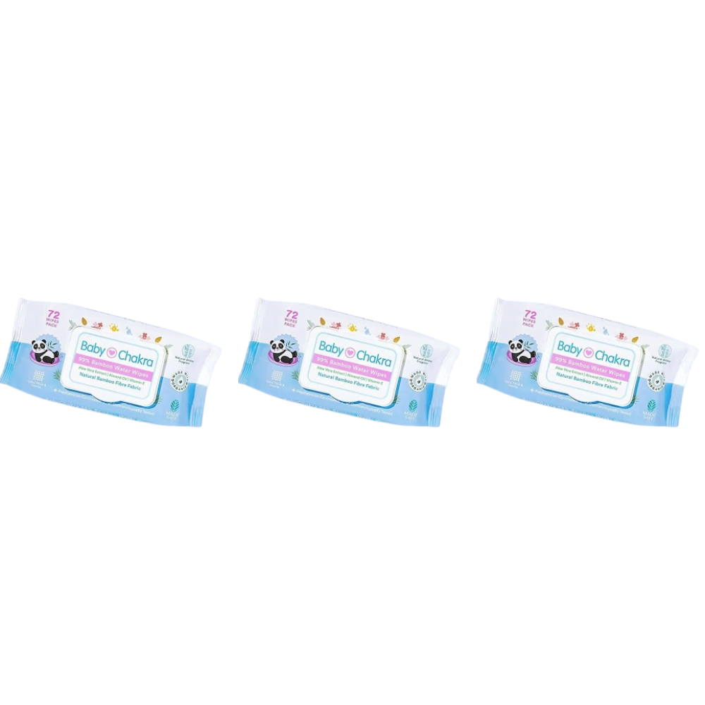BabyChakra 99% Bamboo Water Soft Wipes