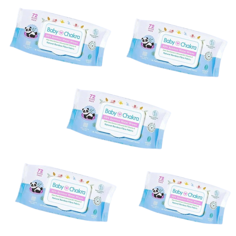 BabyChakra 99% Bamboo Water Soft Wipes