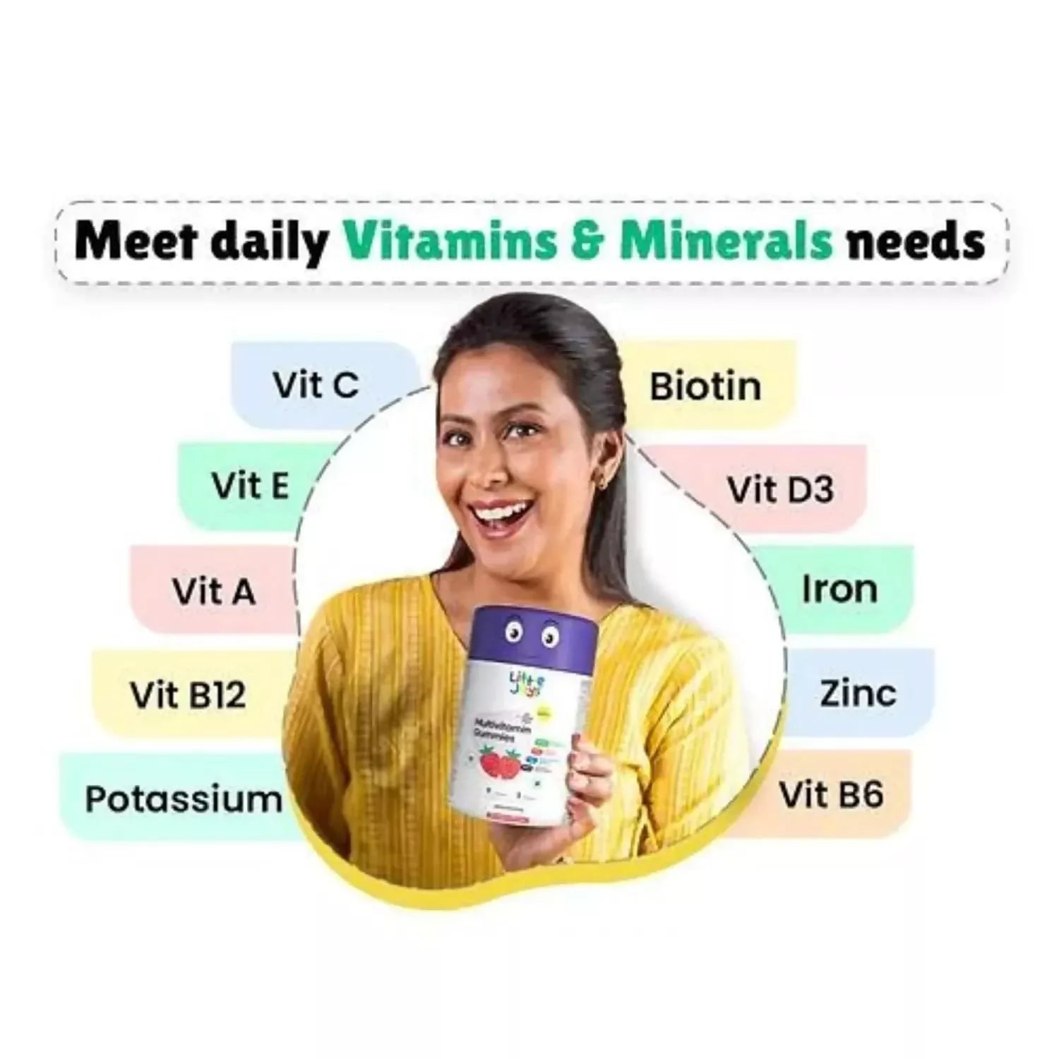Little Joys Multivitamin Gummies For Mothers - Strawberry Flavor - Swadesiicart