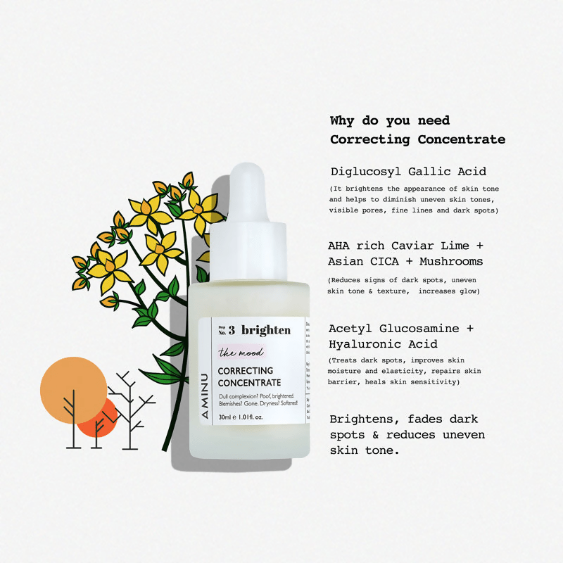 Aminu Brighten Correcting Concentrate For Pigmentation, Uneven Skintone | Swadesiicart
