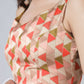 Vastranavya Coral Off White Freehand Mandalaa Print Ready to Wear Saree | Swadesiicart
